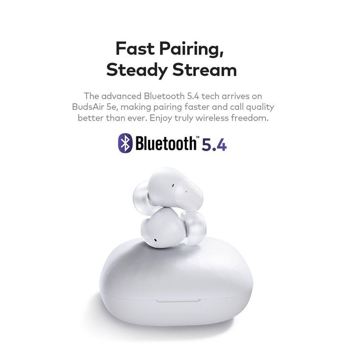 Itel TWS BudsAir 5 e Earpods with Subtle Shine Sleek Curves, Rich Deep Bass Sound, 39 Hours Long Playtime, 3.5g Lightweight In-Ear Design ,Portable with a Lanyard DISCOUNT!!! AI NOISE CANCELLATION