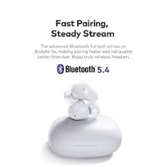 Itel TWS BudsAir 5 e Earpods with Subtle Shine Sleek Curves, Rich Deep Bass Sound, 39 Hours Long Playtime, 3.5g Lightweight In-Ear Design ,Portable with a Lanyard DISCOUNT!!! AI NOISE CANCELLATION