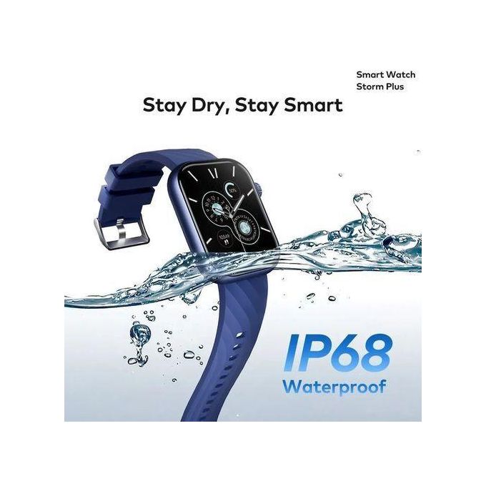 Itel 2.01" HD Water Proof ISW-015 Storm Plus Smart Watch, 7 Days Long Lasting Battery, IP68 Waterproof