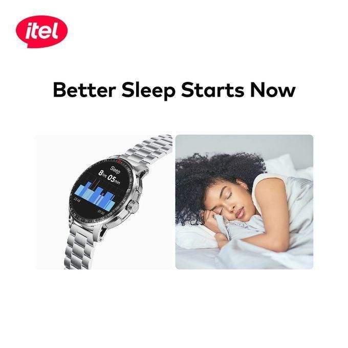 Itel Smart Watch Horizon Smartwatch N8 Grey +  FREE TWS BudsAir 3, 1.43" Curved Amoled, 360mAh, 5 - 7 days usage, waterproof IP68