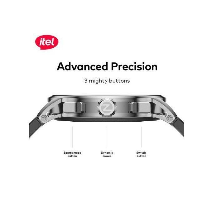 Itel Smart Watch Horizon Smartwatch N8 Grey +  FREE TWS BudsAir 3, 1.43" Curved Amoled, 360mAh, 5 - 7 days usage, waterproof IP68