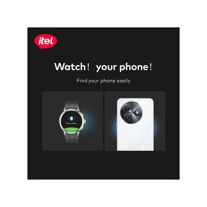 Itel Smart Watch Horizon Smartwatch N8 Grey +  FREE TWS BudsAir 3, 1.43" Curved Amoled, 360mAh, 5 - 7 days usage, waterproof IP68