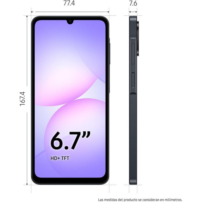 BRAND NEW SAMSUNG GALAXY A07 SMART PHONE 128GB+4GB 6.7" 90Hz Display 50MP Rear+8MP Front Cameras 5000mAh Battery 25W Fast Charging IP54 One UI 7 Android 15