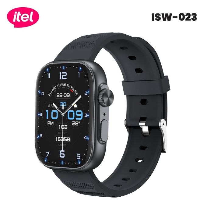 Itel Storm Ultra Smartwatch 2.02'' HD Scratchproof O23 with Hands Free Calls, Remote Camera Control, BT Calling Message Notifications, Metal Crafted
