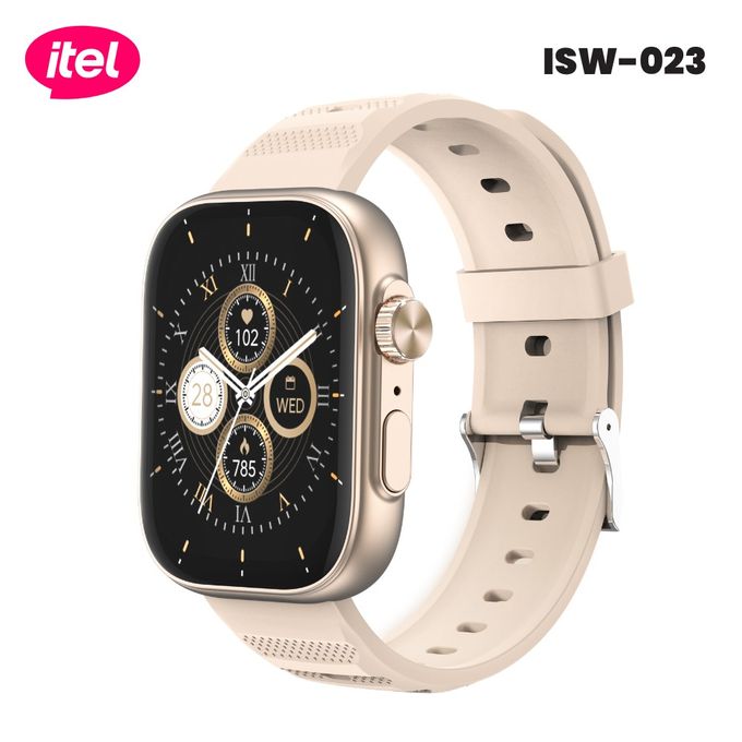 Itel Storm Ultra Smartwatch 2.02'' HD Scratchproof O23 with Hands Free Calls, Remote Camera Control, BT Calling Message Notifications, Metal Crafted