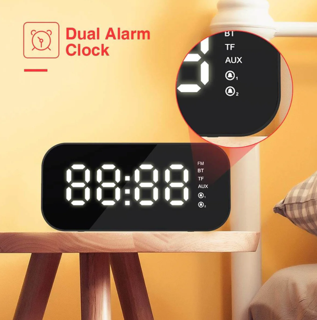 HAVIT Bluetooth Speaker | Alarm Clock – M3 (Black)