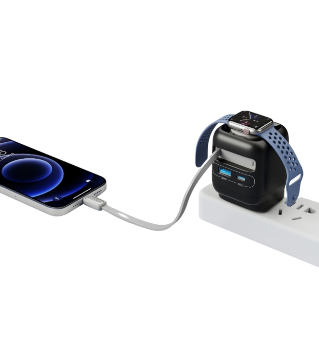 HAVIT ProStation 65W GAN Charger with Retractable Cable – UC252