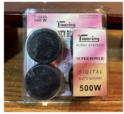 Tiaoping Car Dome Tweeter Speaker 500W, With Built-In Crossover High Efficiency Audio Systems TP-005A