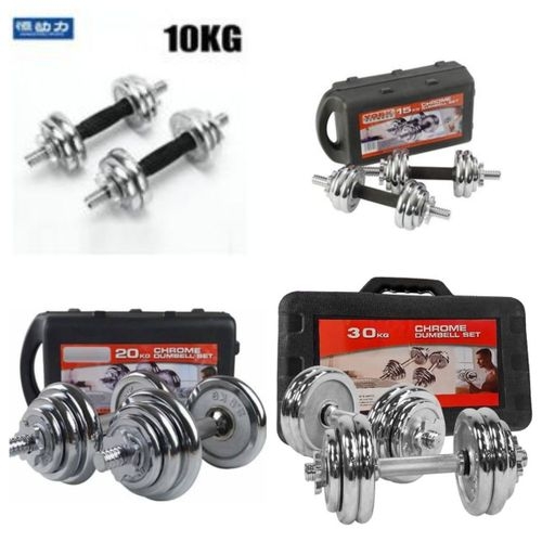 Chrome Dumbells Multifunctional Weight training/ Adjustable Chrome Dumbells set for home/office/gym workout