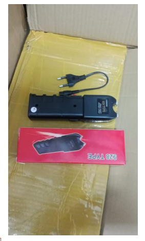 stun gun is a self-defense device designed to deliver a high-voltage, low-current electric shock to temporarily incapacitate a person by disrupting muscle control