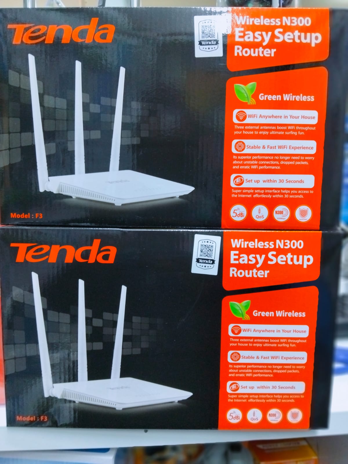 Tenda F3 N300 300 Mbps Wireless WiFi Router