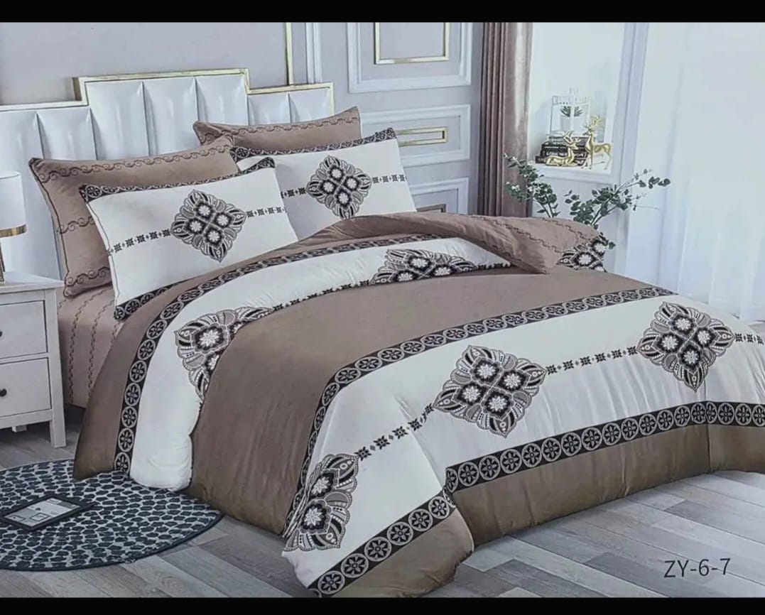 🔥🔥🔴HONEY G 6*7 SIZES, TC LUXURY 4 - PIECE BINDED DUVET SET – STRONG, COMFORTABLE & ELEGANT DESIGN.