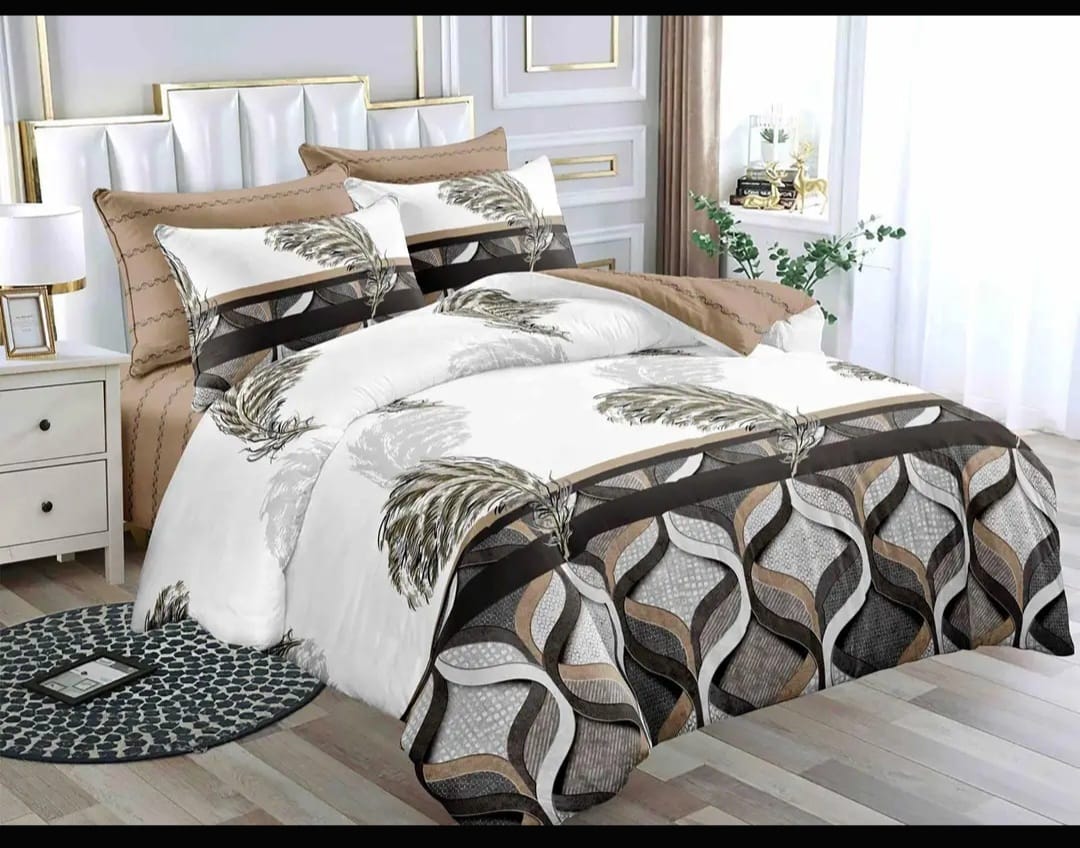 🔥🔥🔴HONEY G 6*7 SIZES, TC LUXURY 4 - PIECE BINDED DUVET SET – STRONG, COMFORTABLE & ELEGANT DESIGN.