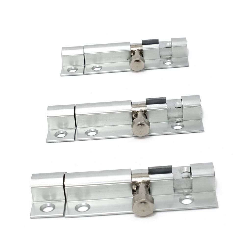 (Pack of 10 ) Aluminium Tower Bolt 2.5inch/3inch/ 4inch – Upgrade your door security with this high-quality  Aluminium Tower Bolt designed for strong and reliable locking.RUST PROOF”.