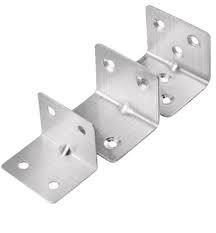 10Pcs Heavy Duty Reinforced Corner Brackets -  50x50x40 mm Galvanized L-Shape  Angle Brace for  Furniture &  Shelves (Silver) Brace for  Wood Furniture, Shelves, and  Structural  Support  ...