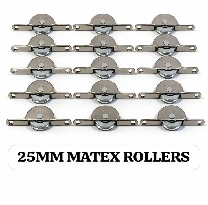 Bulk Wholesale  offer  for 10 PCS Bulk Pack Heavy Duty Sliding Window & Door Rollers - 25mm D-Roller / Matex Pulley Set .
