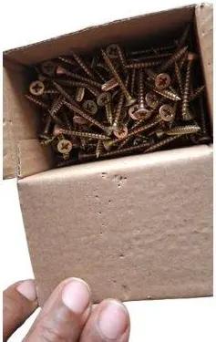 Premium MDF Wood Screws (200 Pcs Pkt) - [ all size available ] - Yellow Zinc Plated Anti-Rust - High Strength Chipboard Fasteners for Furniture, Kitchen Cabinets, Stima Boxes & DIY Woodworking Project