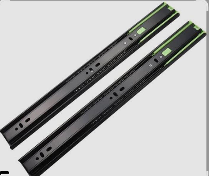 AF Premium Soft Close Drawer Slides (Pair) - 1.2mm Heavy Duty Hydraulic Ball Bearing Full Extension Rail Runners for Kitchen Cabinets & Wardrobes - All Sizes Available: 12, 14, 16, 18, 20 Inch (Black)