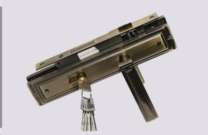 Fealty Z92OO-270 MAB High-Security Mortise Lock Set.This premium locking solution is  engineered for both residential and commercial applications providing a robust physical barrier-Antique brass.