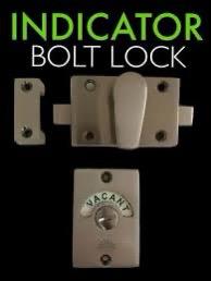 SET OF 2 / 3: Euro Premium Indicator Bolt Bathroom Lock - Heavy Duty Vacant/Engaged Privacy Latch Set - Rustproof Zinc Alloy Door Hardware for Public Restrooms, Offices & Home - Bulk Value Multi-Pack.