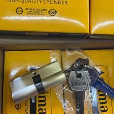 Acrima Design 70mm High Quality Thumbturn Cylinder Door Lock - Keyless Interior Locking for Wooden & Metal Doors - Antique Brass Finish - Available in 1pc Retail and 5pcs Wholesale Pack.