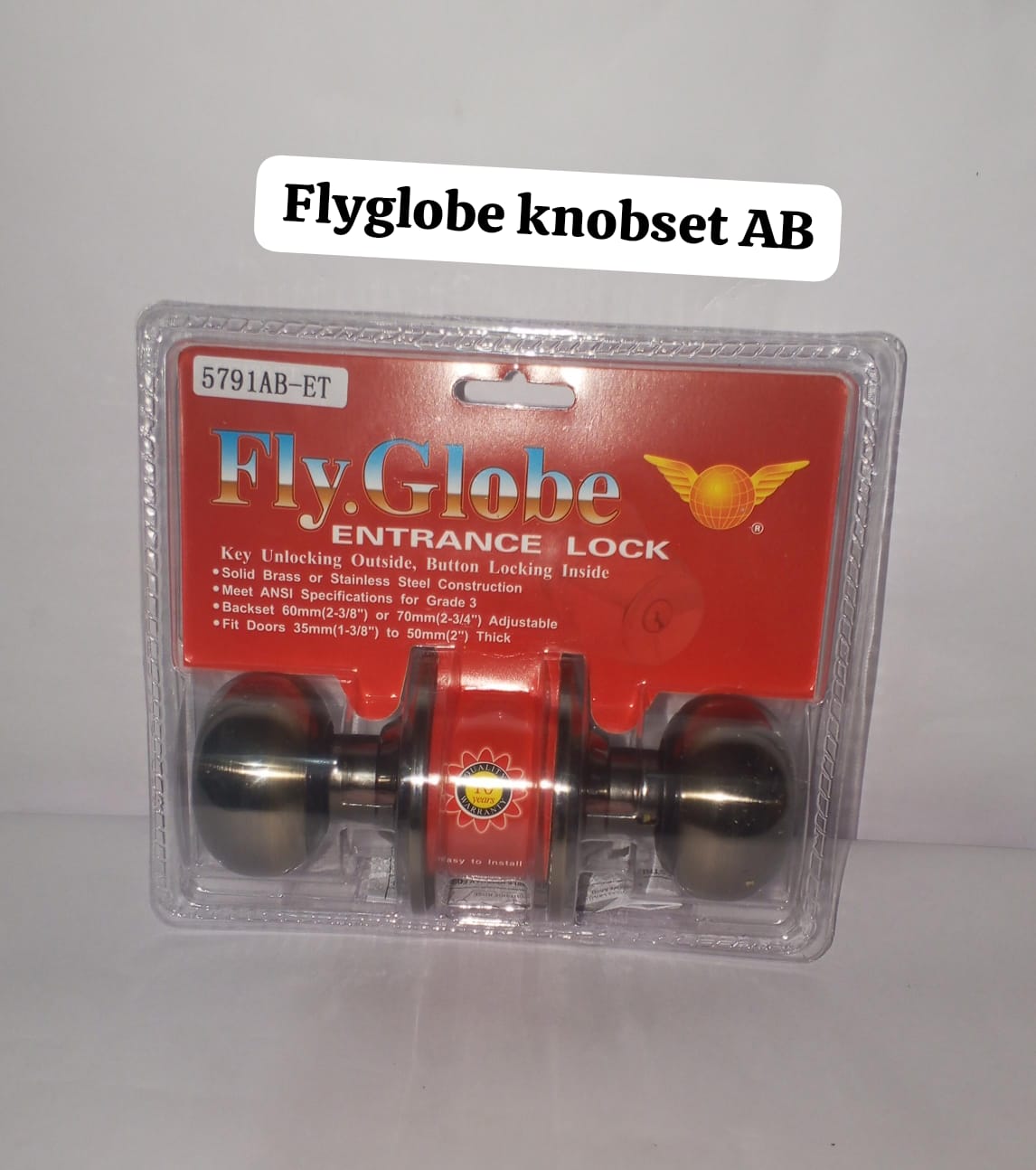 Secure your home with the Fly Globe Heavy-Duty Antique Brass Lockset for only KSh 1,299, or save KSh 698 by grabbing our 3-pack bundle for just KSh 3,199 today!hurry while stocks last!