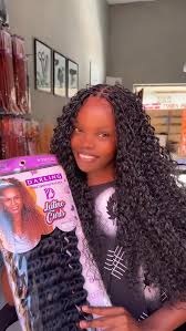 Darling Latino Curls 2pc Value Pack - 35cm Premium Synthetic Crochet Hair Extensions - High Volume Boho Braid & Water Wave Texture - Tangle-Free Long Lasting Bounce - Heat Friendly DIY Styling Fiber