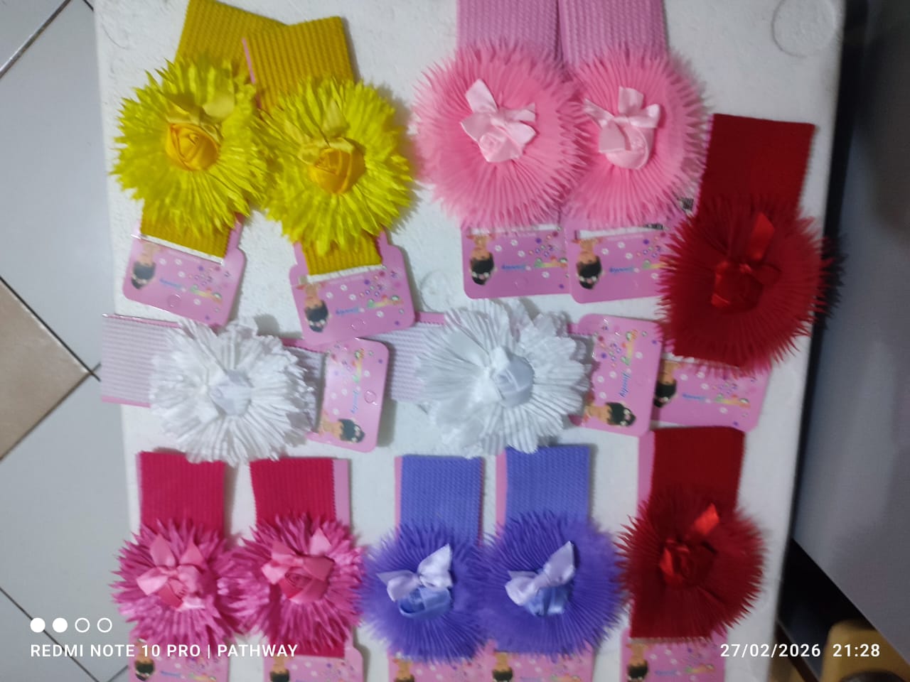 12pcs cute flower head band - a touch of sweetness to your little one’s outfit with these adorable baby headbands. Designed with a soft elastic band, they gently stretch to fit .get the 12 pack@658ksh