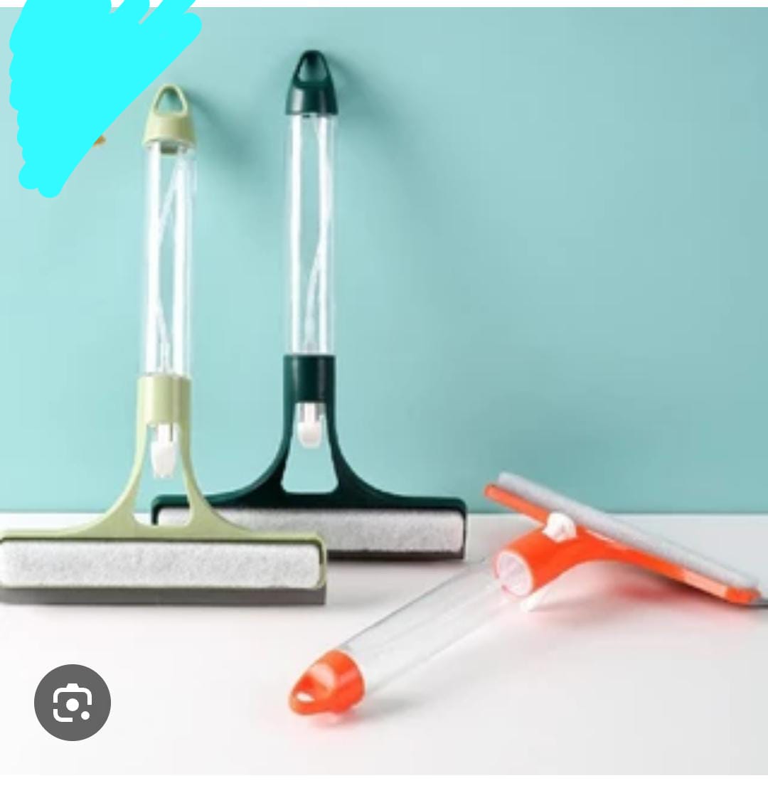 3-in-1 Double-Sided Shower Squeegee with Water Sprayer, Window & Glass Cleaner- is a multifunctional cleaning tool designed to streamline your cleaning routine.