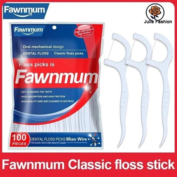 100pcs Dental Floss Flosser Picks Toothpicks Teeth Stick Interdental Brush Tooth Cleaning Dental Floss Pick Oral Care