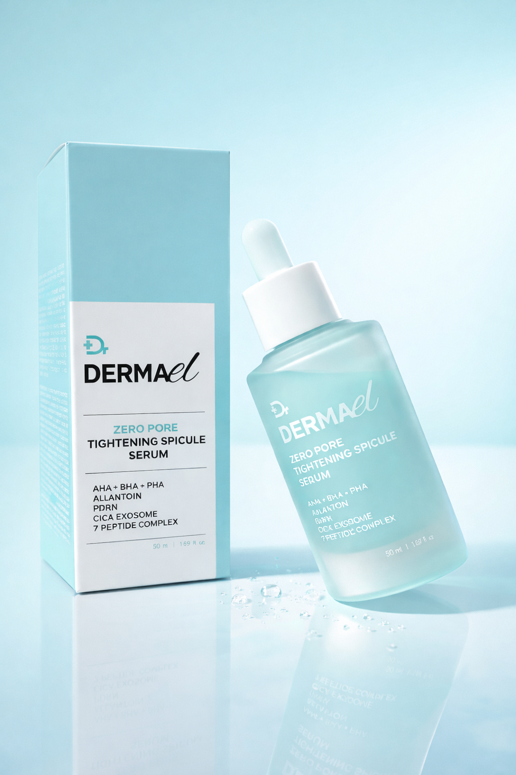 Dr DERMAEL Korean Skincare & Face Serum – Zero Pore Tightening Treatment for Uneven Skin Tone | Anti-Aging Skincare with AHA+BHA+PHA, Allantoin, PDRN, CICA Exosome & 7 Peptide Complex
