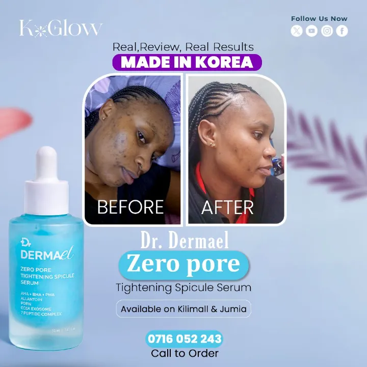 Dr DERMAEL Korean Skincare & Face Serum – Zero Pore Tightening Treatment for Uneven Skin Tone | Anti-Aging Skincare with AHA+BHA+PHA, Allantoin, PDRN, CICA Exosome & 7 Peptide Complex