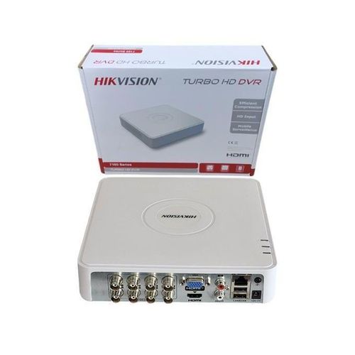Hikvision 8-Channel Turbo HD DVR - Up to 1080p Security Recorder Machine (White)