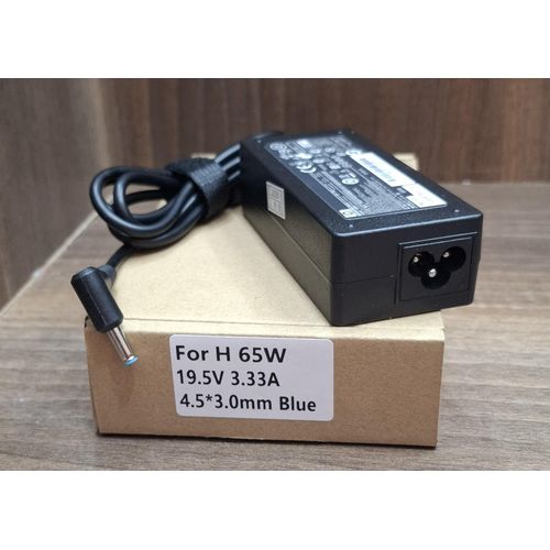 HP Laptop Charger 19.5V 3.33A, 65W-Blue Pin