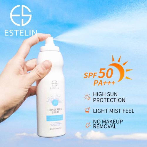 ESTELIN SPF50PA+++ Ultra-Light Sunscreen Spray -enriched with sun filters and moisturizing active ingredients that contributes towards the prevention and protection against sun burns and photo-aging o