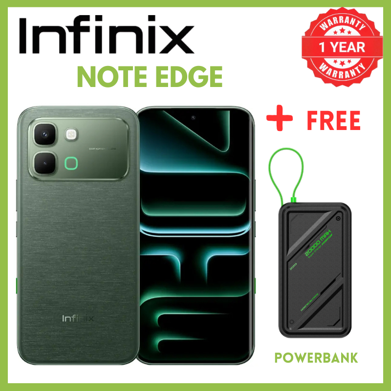 Infinix Note Edge 8GB RAM 256GB ROM 6.78 Inch AMOLED 120Hz Display Phones Mediatek Dimensity 7100 Octa-Core Processor Smartphones 6500mAh Battery 45W Charging Phone Android 16 XOS 16 IP65 Smartphones