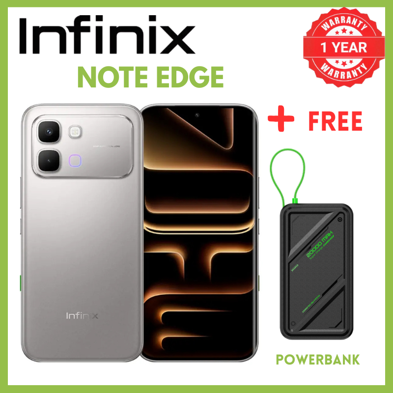 Infinix Note Edge 8GB RAM 256GB ROM 6.78 Inch AMOLED 120Hz Display Phones Mediatek Dimensity 7100 Octa-Core Processor Smartphones 6500mAh Battery 45W Charging Phone Android 16 XOS 16 IP65 Smartphones