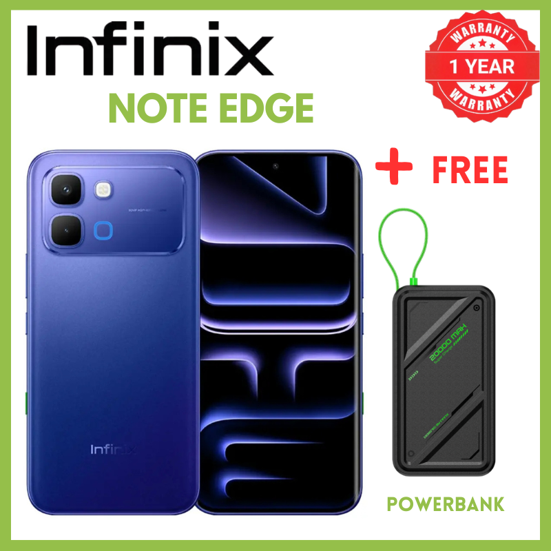 Infinix Note Edge 8GB RAM 256GB ROM 6.78 Inch AMOLED 120Hz Display Phones Mediatek Dimensity 7100 Octa-Core Processor Smartphones 6500mAh Battery 45W Charging Phone Android 16 XOS 16 IP65 Smartphones