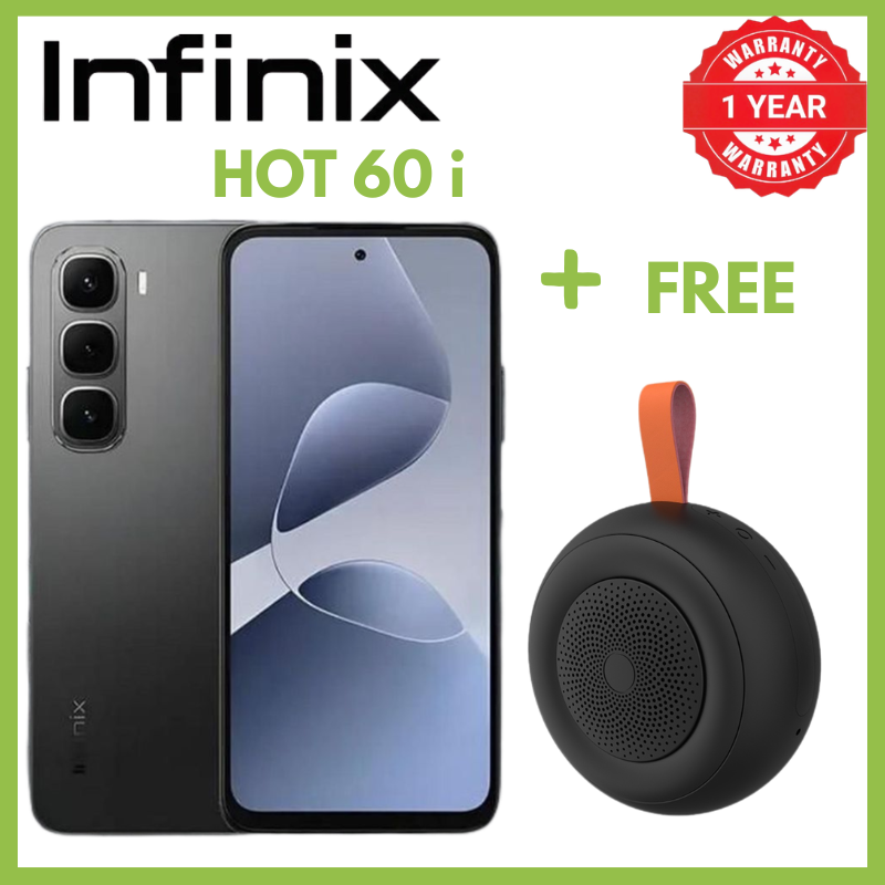 Infinix Hot 60i 8GB RAM 256GB ROM 50MP Rear 8MP Front 1440p Mediatek Helio G81 Ultimate Phones 6.7 IPS LCD 120Hz 720x1600 5160mAh 45W Phone Android 15 IP64 7.7mm 188g Smartphones + Free Gift