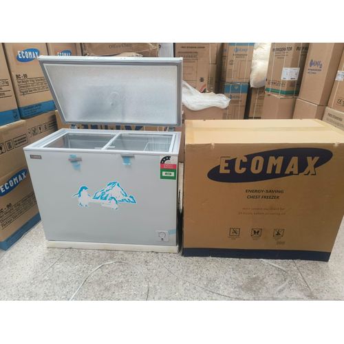 Ecomax 169 Litres Deep Chest Freezer Energy Efficient Low Noise Cooling Fast Freezing Storage for Home Hotel and Restaurant Adjustable Thermostat Durable and Spacious Freezer