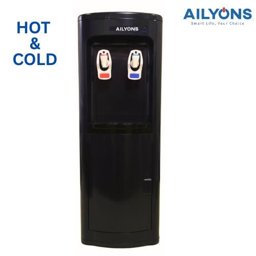 AILYONS AFK-110 Hot and Cold water dispenser with Storage Cabinet classic style - Black (1YR WRTY)