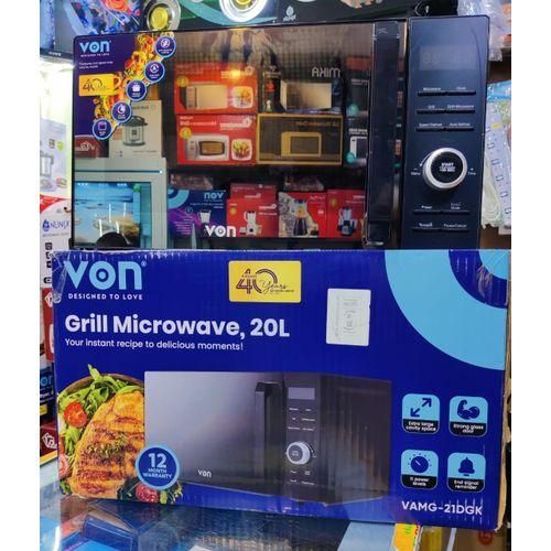 VON Digital Microwave Oven, VAMS-20DGX, Solo No Grill, 20LTR