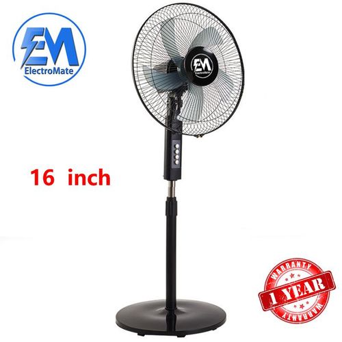 Em Fan 16 Inch Floor Standing Fan - Height,Tilting Angle Adjustment (1YR WRTY)