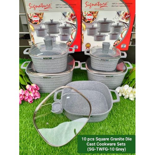 Granite 10 pc square cook ware set