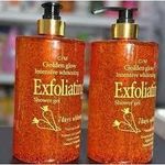 Exfoliating Golden Glow Intensive Whitening & Glowing Shower Gel Body WashesFor Deep Cleansing ,brightening ,Even skin tone, reducing dark spots-1000ml
