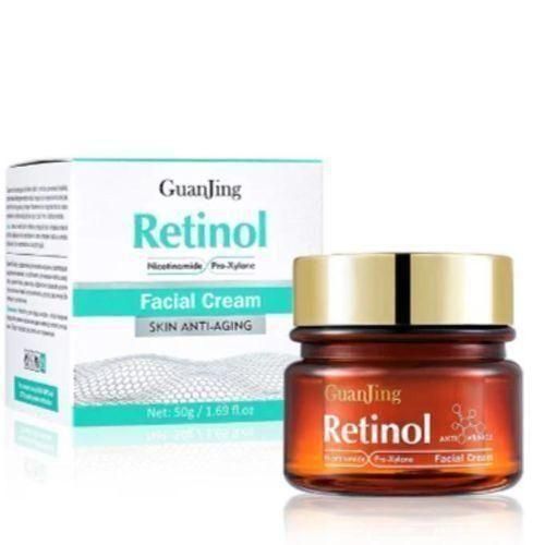 Guanjing Retinol Anti-Aging Facial Cream With Niacinamide. Removes Wrinkles, Smooths, Firms & Moisturizes.