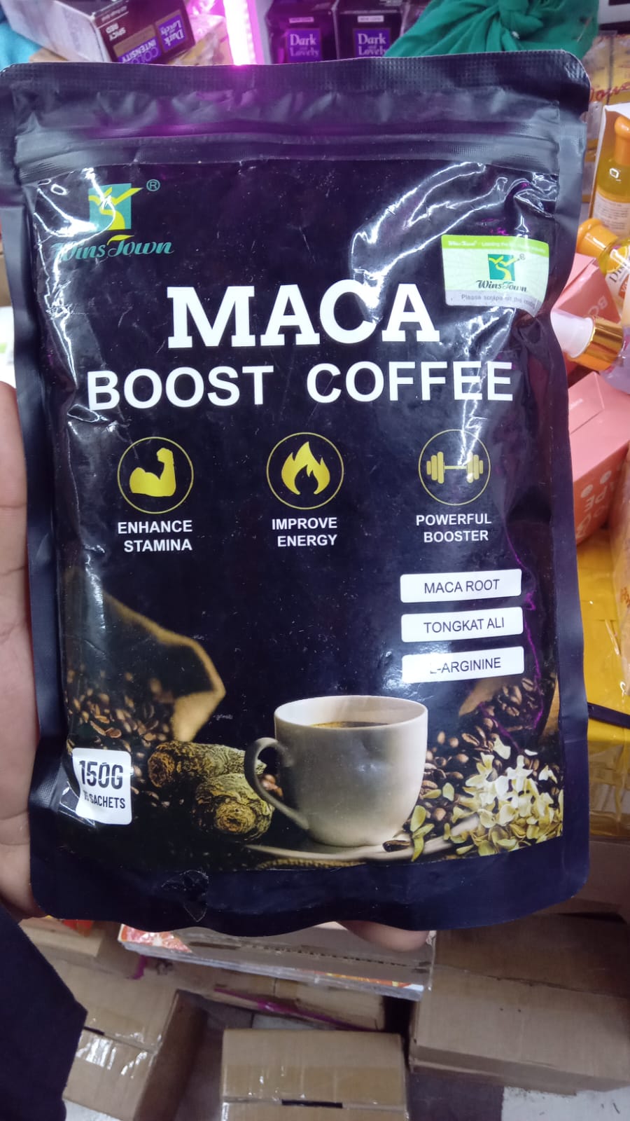 1Pack Maca Boost Coffee Men Performance Booster &Male Fertility Herbal Tea