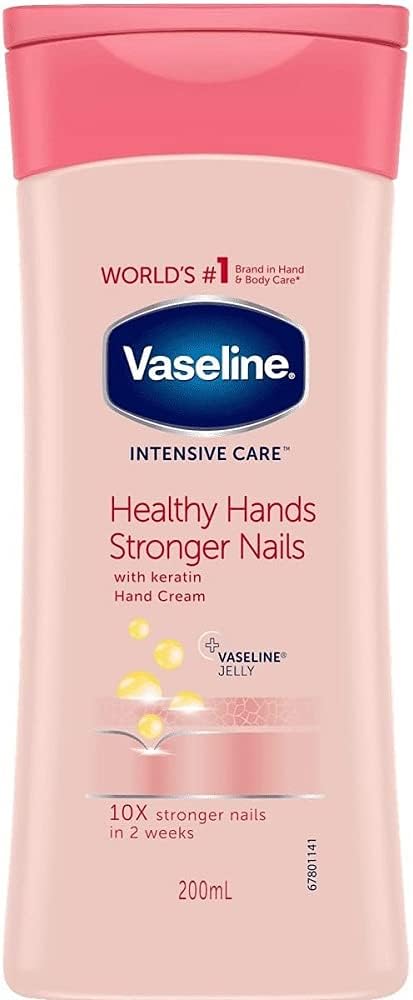 Vaseline Healthy Hand and Stronger Nails Hand Cream (200ml)