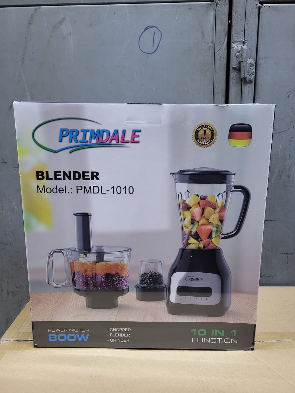 Primdale 10-in-1 Blender – Multifunction Kitchen Power Blender, Powerful motor for consistent performance, Includes multiple jars and attachments, High-speed blades for smooth results
