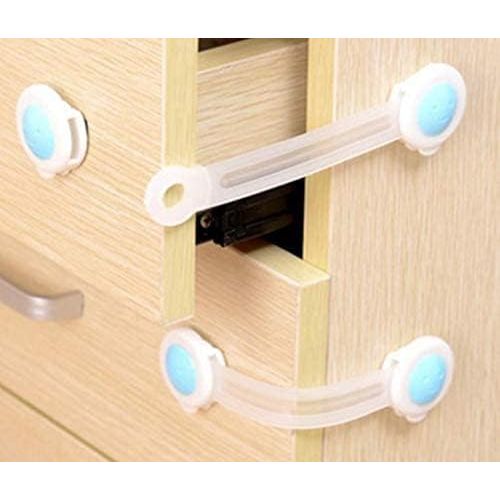 Multi-Purpose Baby Safety Locks for Fridge, Cabinets & Cupboards – Child Proof Safety Latches, Strong adhesive safety lock keeps children from opening fridges, cabinets, and drawers.
